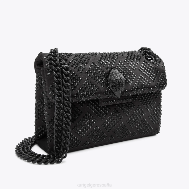 Kurt Geiger mujer Tela de Londres mini Kensington 2LPR40 | bolsas negro